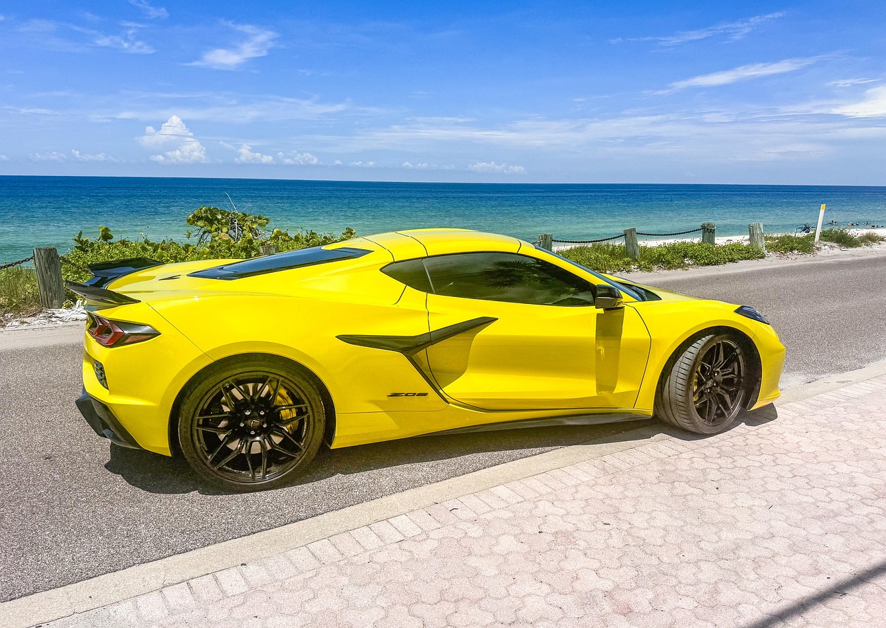 corvette, chevy corvette z06, supercar, car wallpaper, casey key, car wallpapers, florida, gulf, vehicle, car, automobile